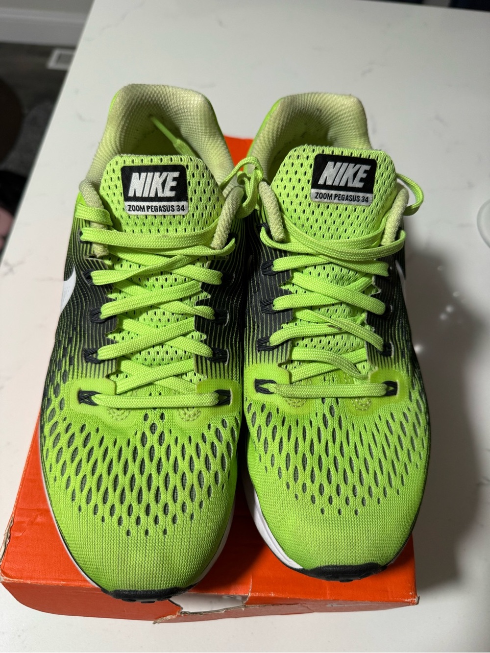 Nike Men's Running Shoes in Volt and Black
